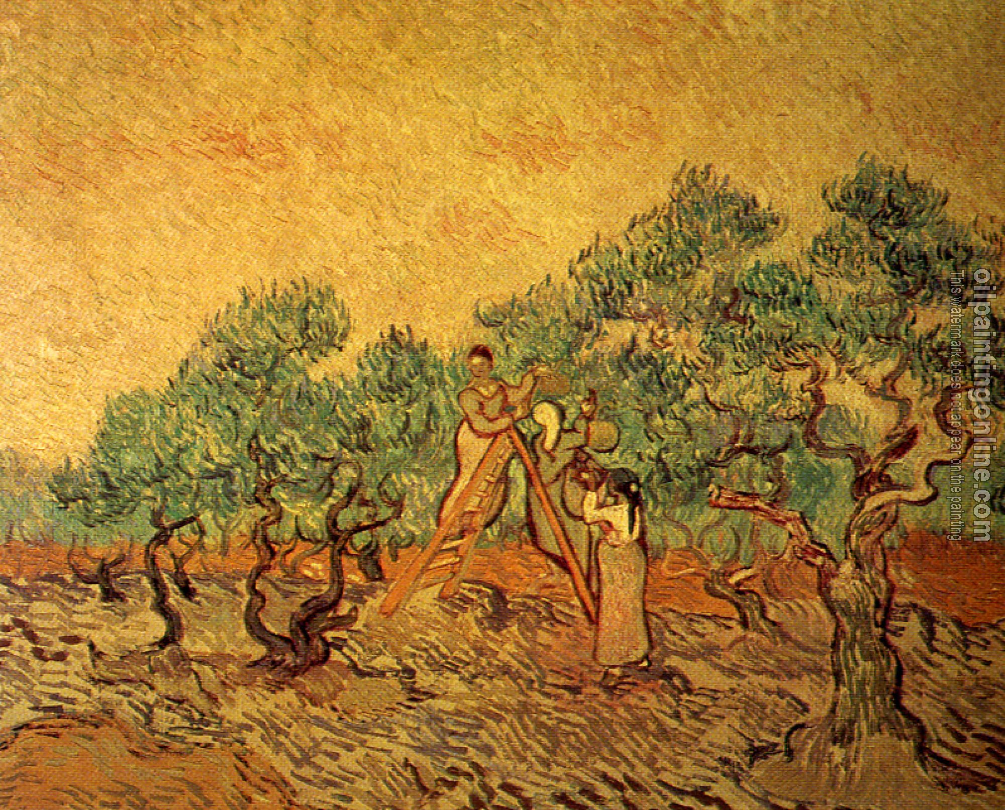 Gogh, Vincent van - Women Picking Olives